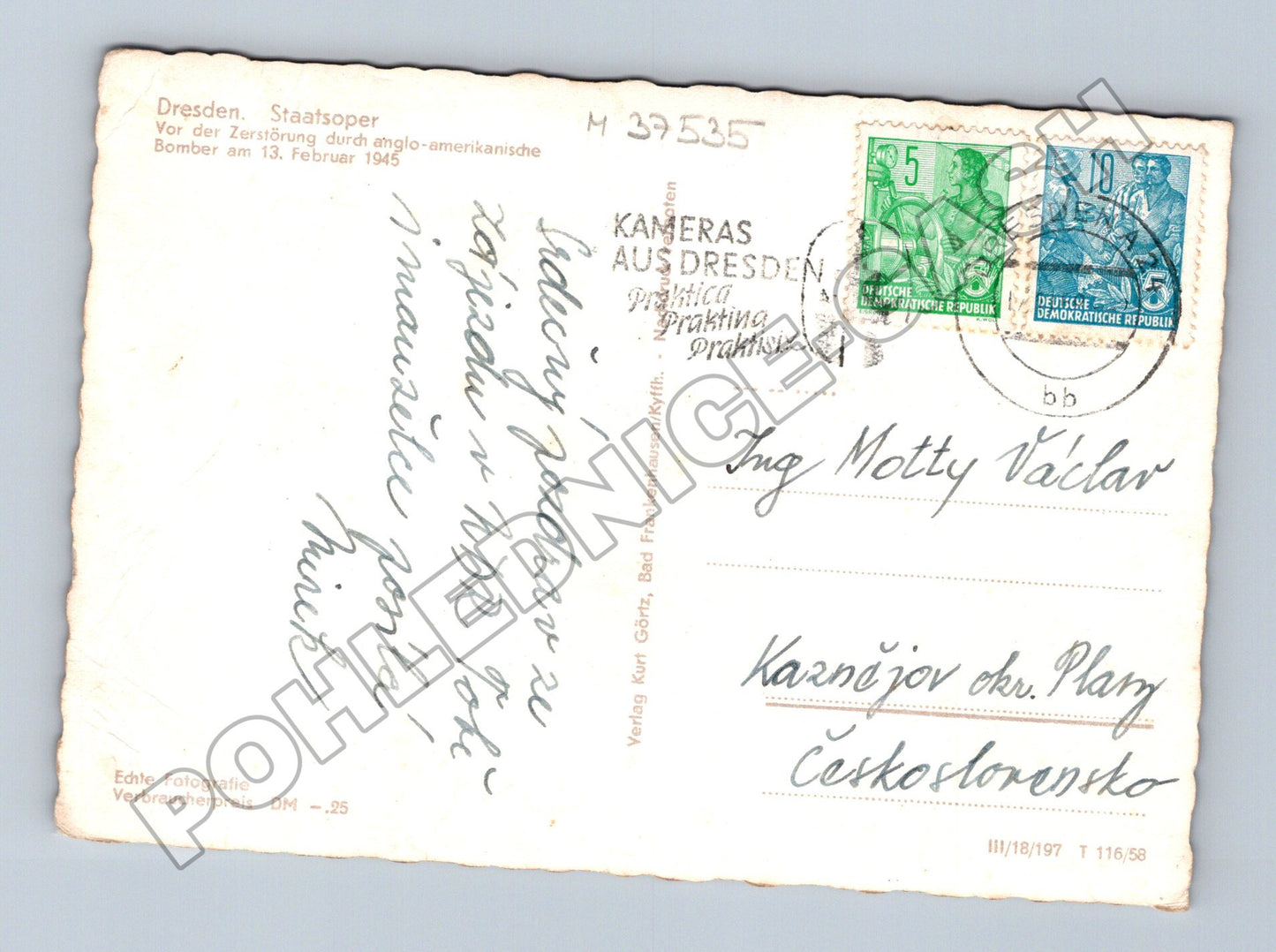Pohlednice Německo Drážďany Státní opera před 1945 (M37535)