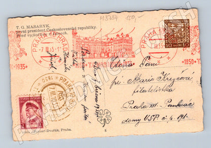 Pohlednice jezdec T G Masaryk Praha (M3754)