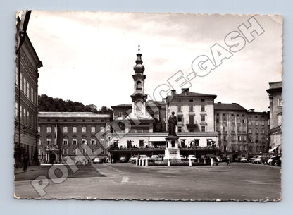 Pohlednice Rakousko Salzburg Mozartplatz 1957 (M37543)