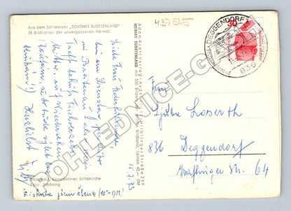 Pohlednice Rakousko Braunau benediktinský klášter 1938 (M37545)