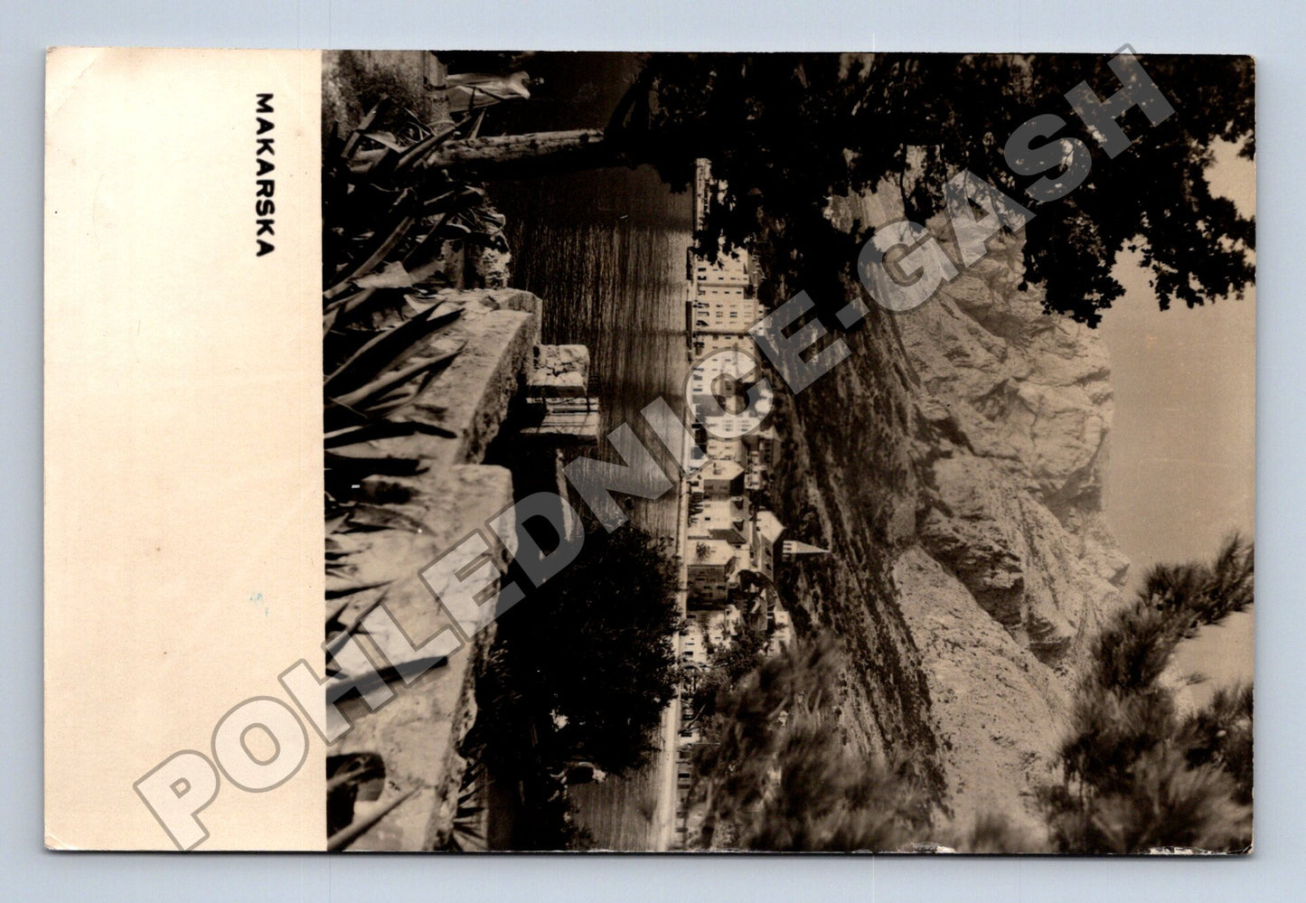 Pohlednice Chorvatsko Makarska pobřeží a hory 1964 (M37548)