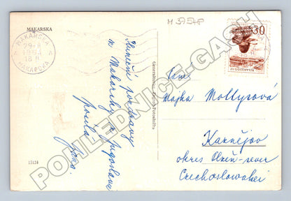Pohlednice Chorvatsko Makarska pobřeží a hory 1964 (M37548)