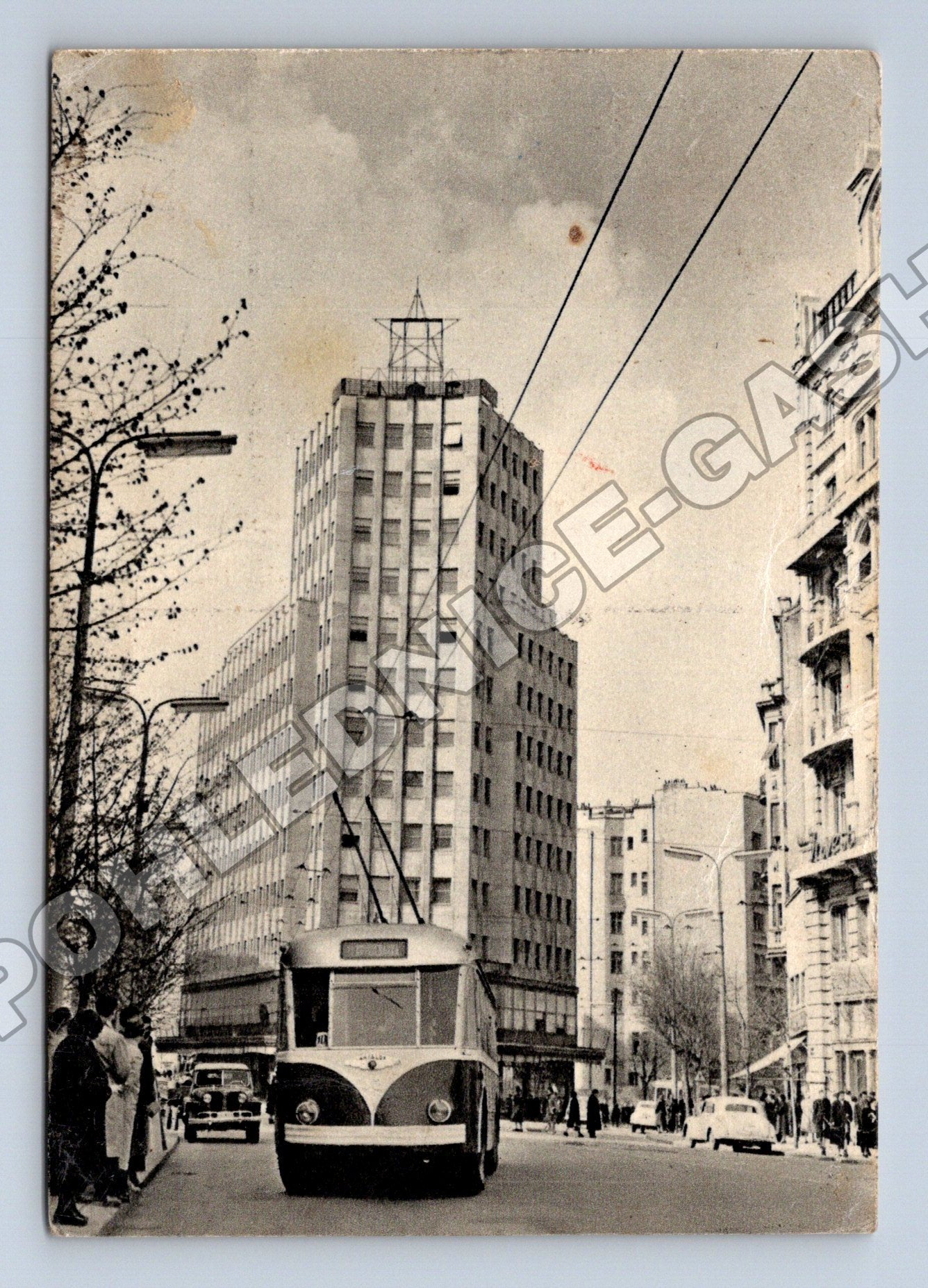 Pohlednice Srbsko Beograd Terazije tramvaj 1954 (M37552)