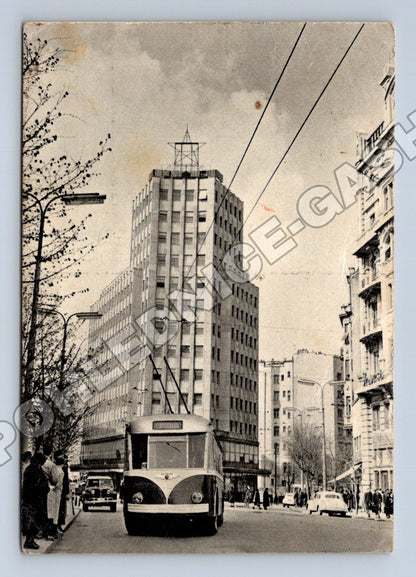 Pohlednice Srbsko Beograd Terazije tramvaj 1954 (M37552)