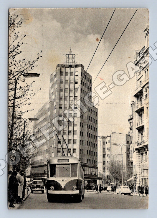 Pohlednice Srbsko Beograd Terazije tramvaj 1954 (M37552)