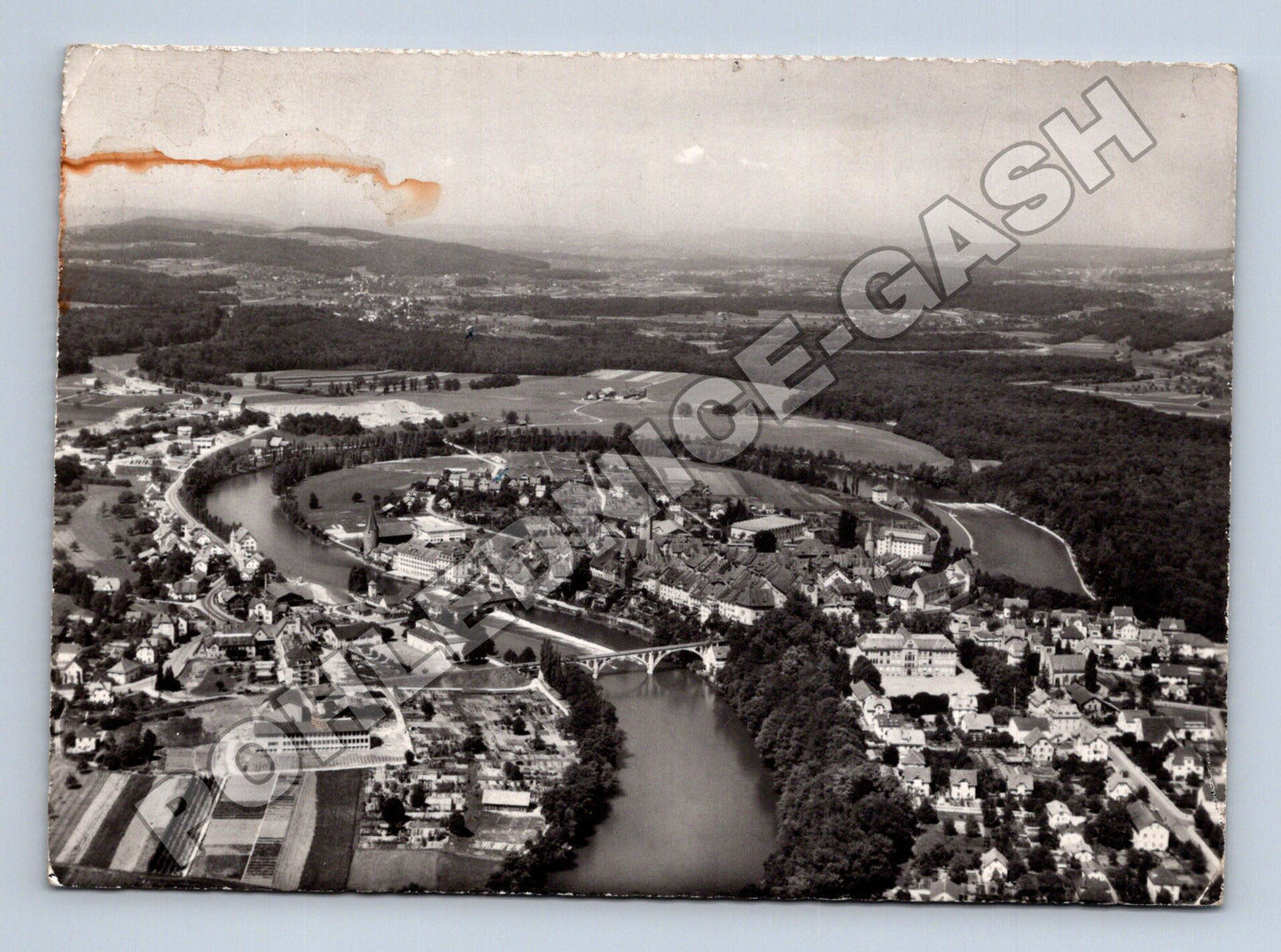 Pohlednice Švýcarsko Bremgarten letecký pohled 1963 (M37562)