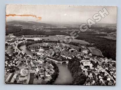 Pohlednice Švýcarsko Bremgarten letecký pohled 1963 (M37562)