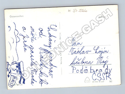 Pohlednice Německo Ostseewellen vlny 1967 (M37566)