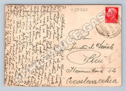 Pohlednice Itálie Abbazia terasy u moře 1933 (M37567)