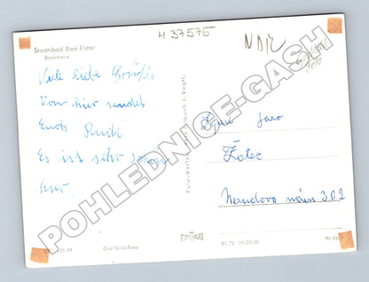 Pohlednice Německo Bad Elster Lázeňský dům (M37575)