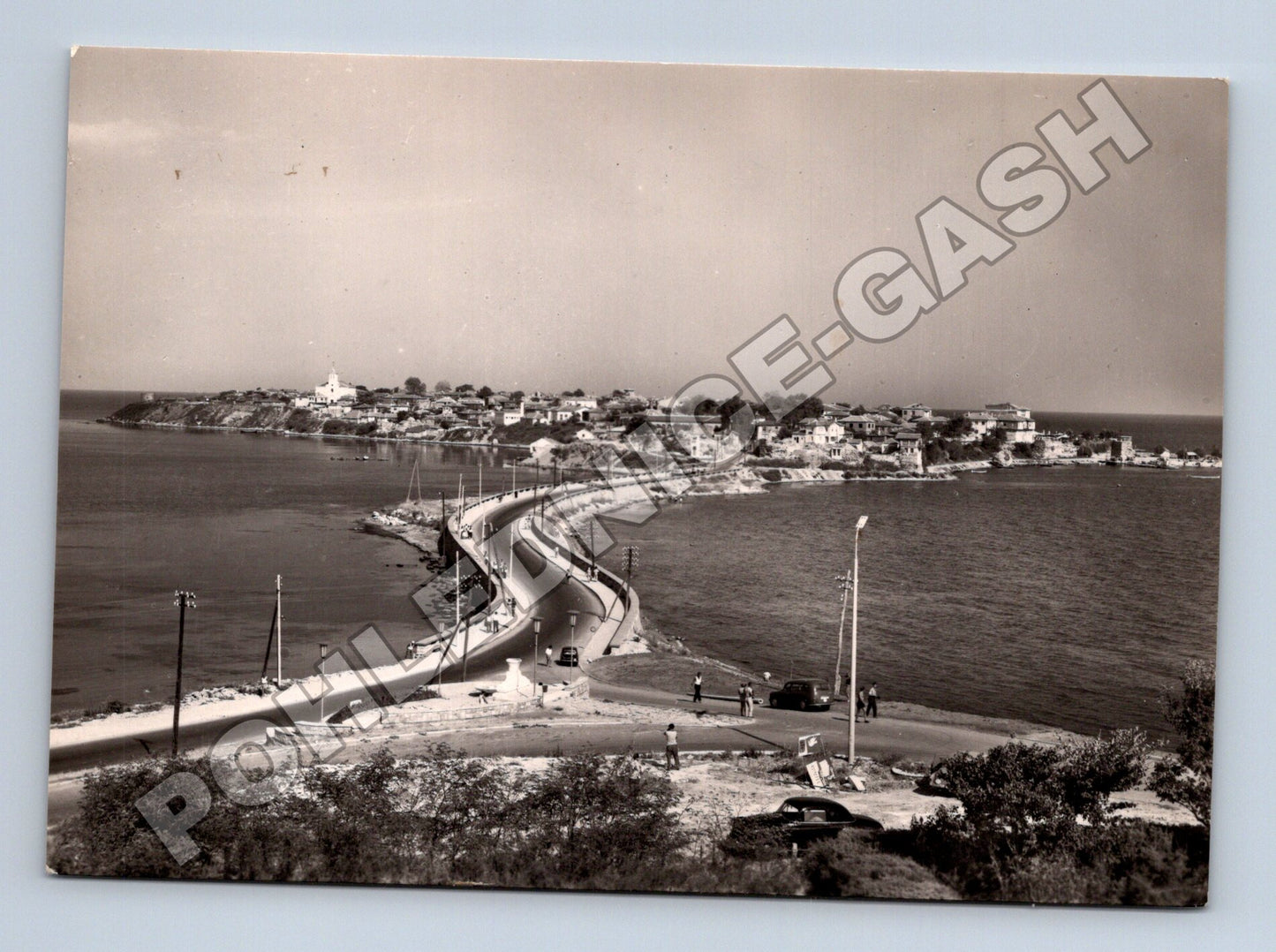 Pohlednice Bulharsko Nesebar město s mostem 1961 (M37576)