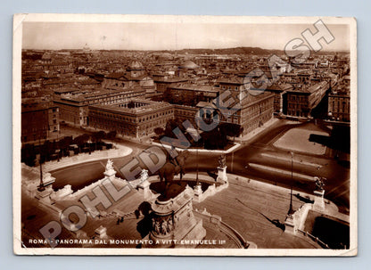 Itálie Řím panorama od Památníku Viktora Emanuela II 1937 (M37581)