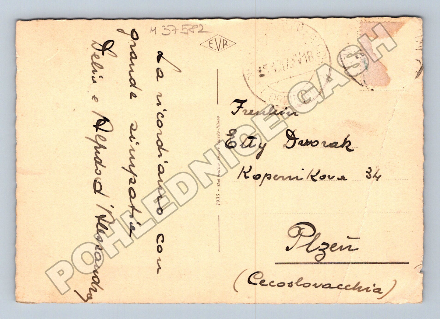 Pohlednice Itálie Řím Castel S. Angelo 1935 (M37582)