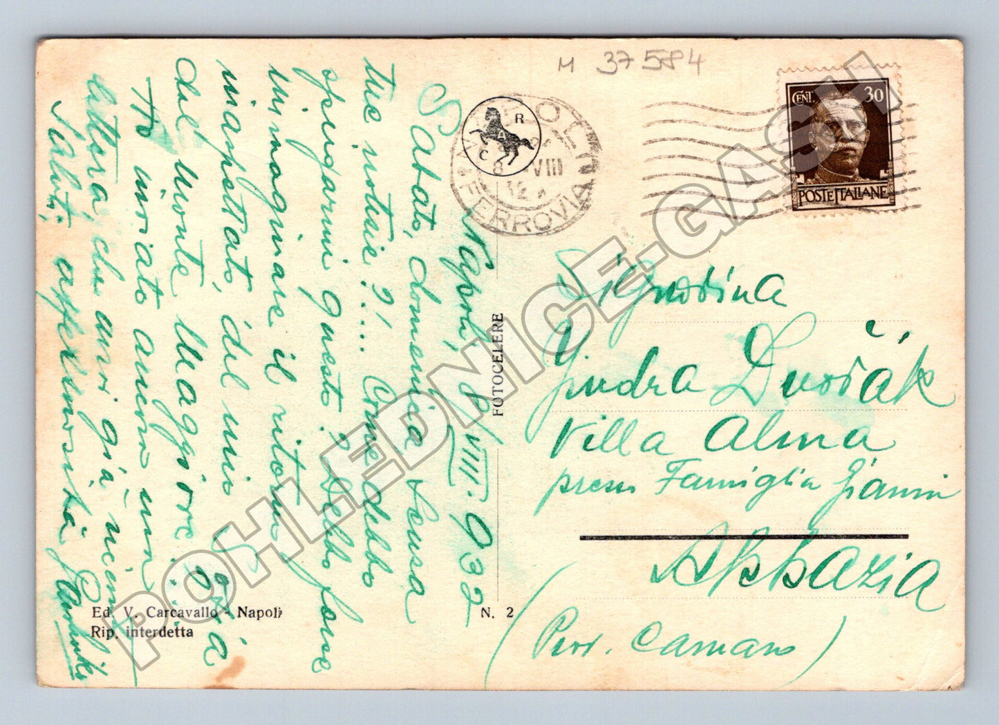Pohlednice Itálie Neapol panorama 1932 (M37584)