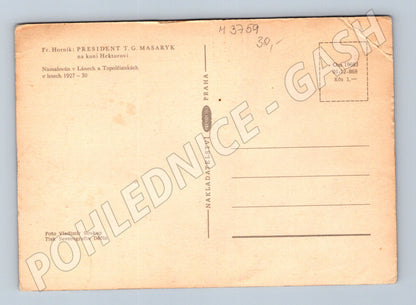 Pohlednice Masaryk na koni Hektor (M3759)