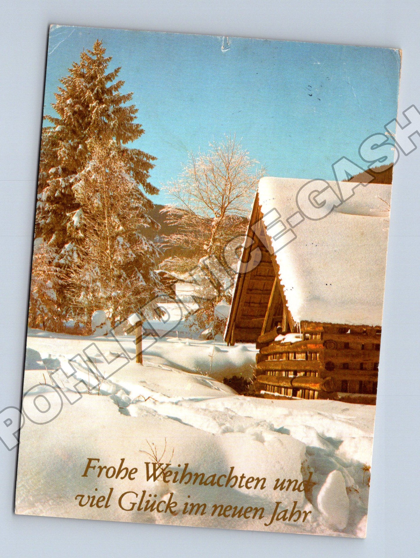 Pohlednice Německo Vánoční zimní krajina 1960 (M37594)