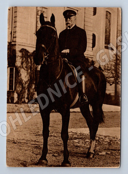 Pohlednice Masaryk na koni historická (M3760)