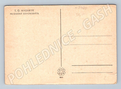 Pohlednice Masaryk na koni historická (M3760)