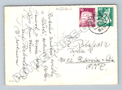 Pohlednice Německo zasněžená krajina s kostelem 1984 (M37606)
