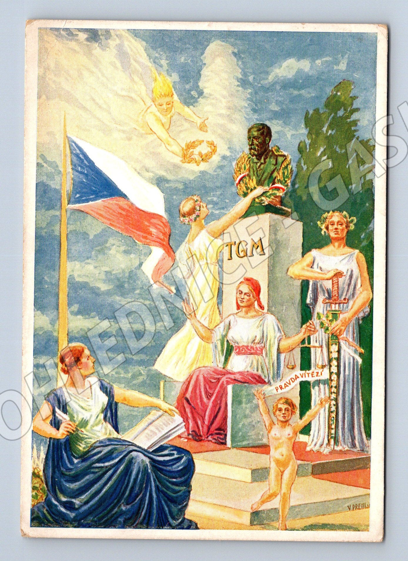 Pohlednice výročí samostatnosti ČSR (M3761)