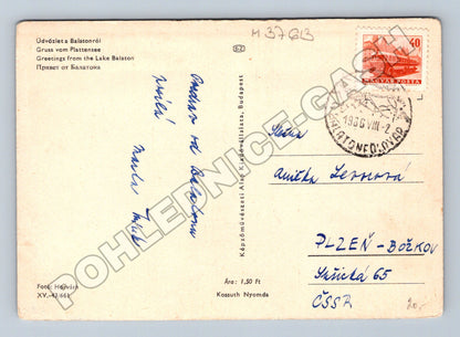 Pohlednice Maďarsko Balaton krajina 1966 (M37613)