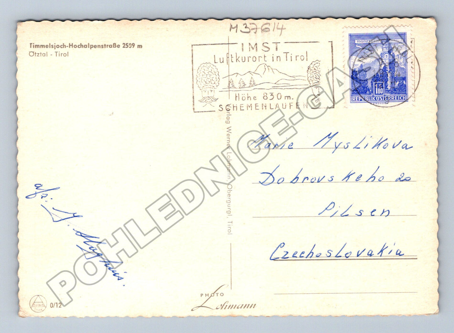 Pohlednice Rakousko Timmelsjoch-Hochalpenstraße (M37614)