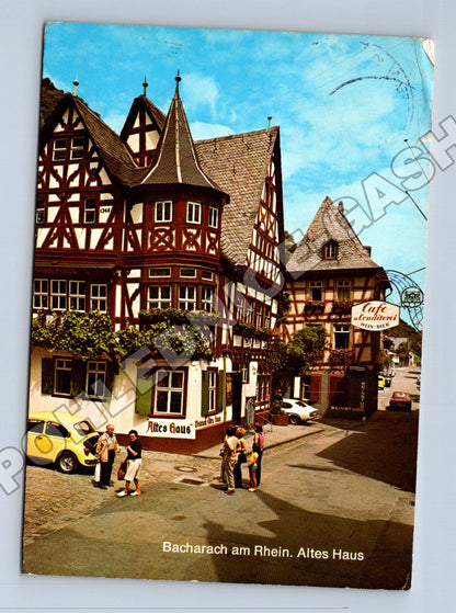 Pohlednice Německo Bacharach am Rhein Altes Haus (M37618)