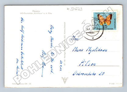 Pohlednice Německo Dessau Kornhaus u Labe 1974 (M37623)