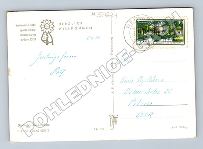 Pohlednice Německo Erfurt zahradnická výstava 1966 (M37624)