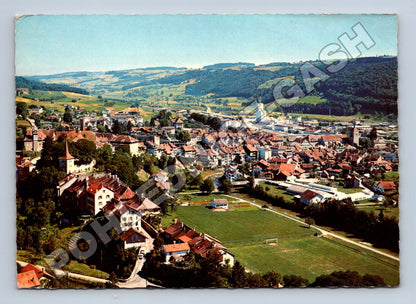 Pohlednice Švýcarsko Moudon Vue aérienne (M37633)
