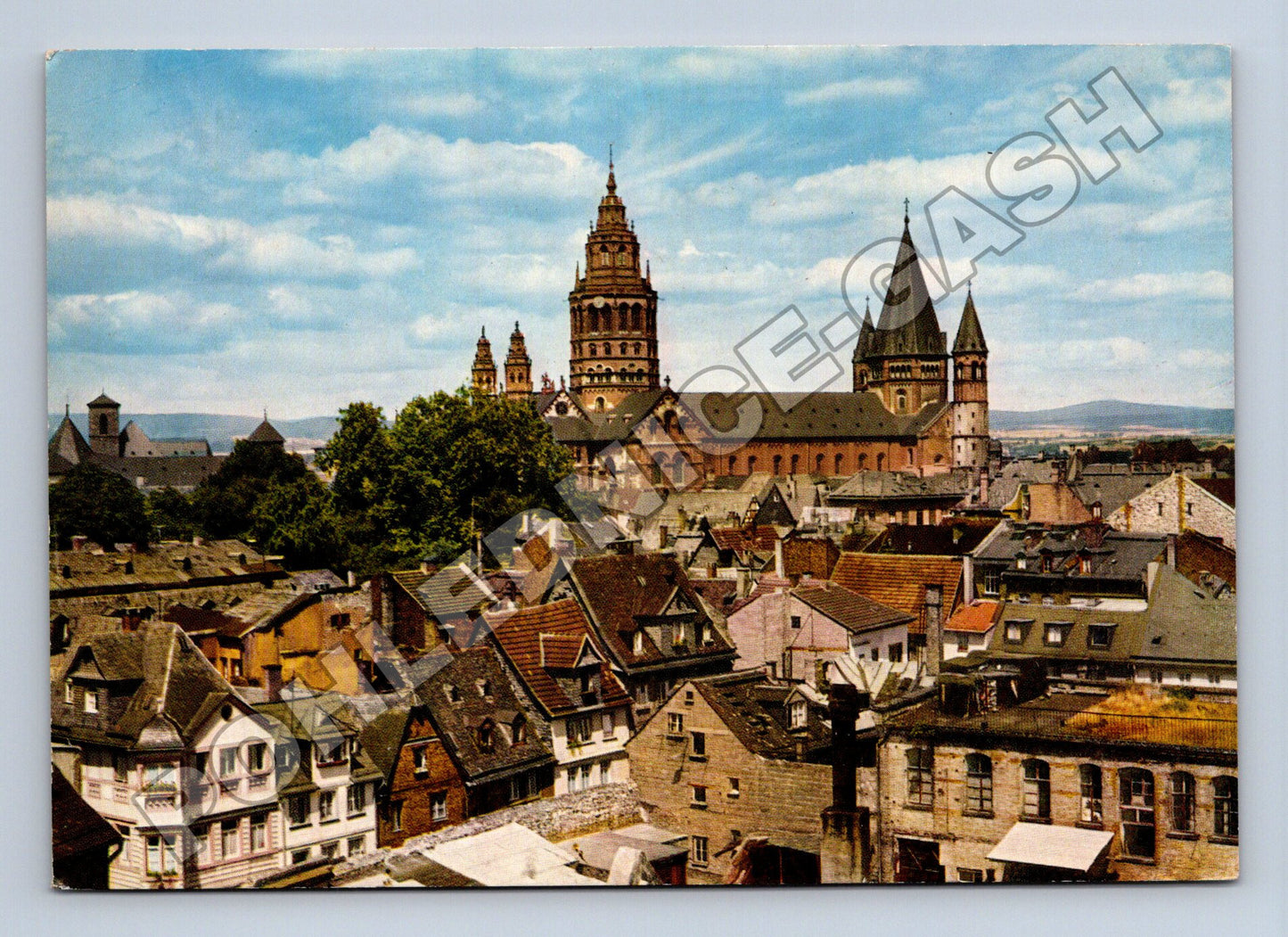Pohlednice Německo Mainz katedrála a staré město (M37639)