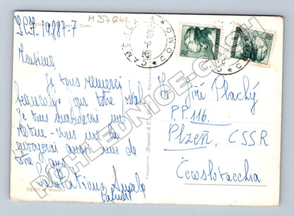 Pohlednice Itálie Menaggio jezero Como 1953 (M37641)