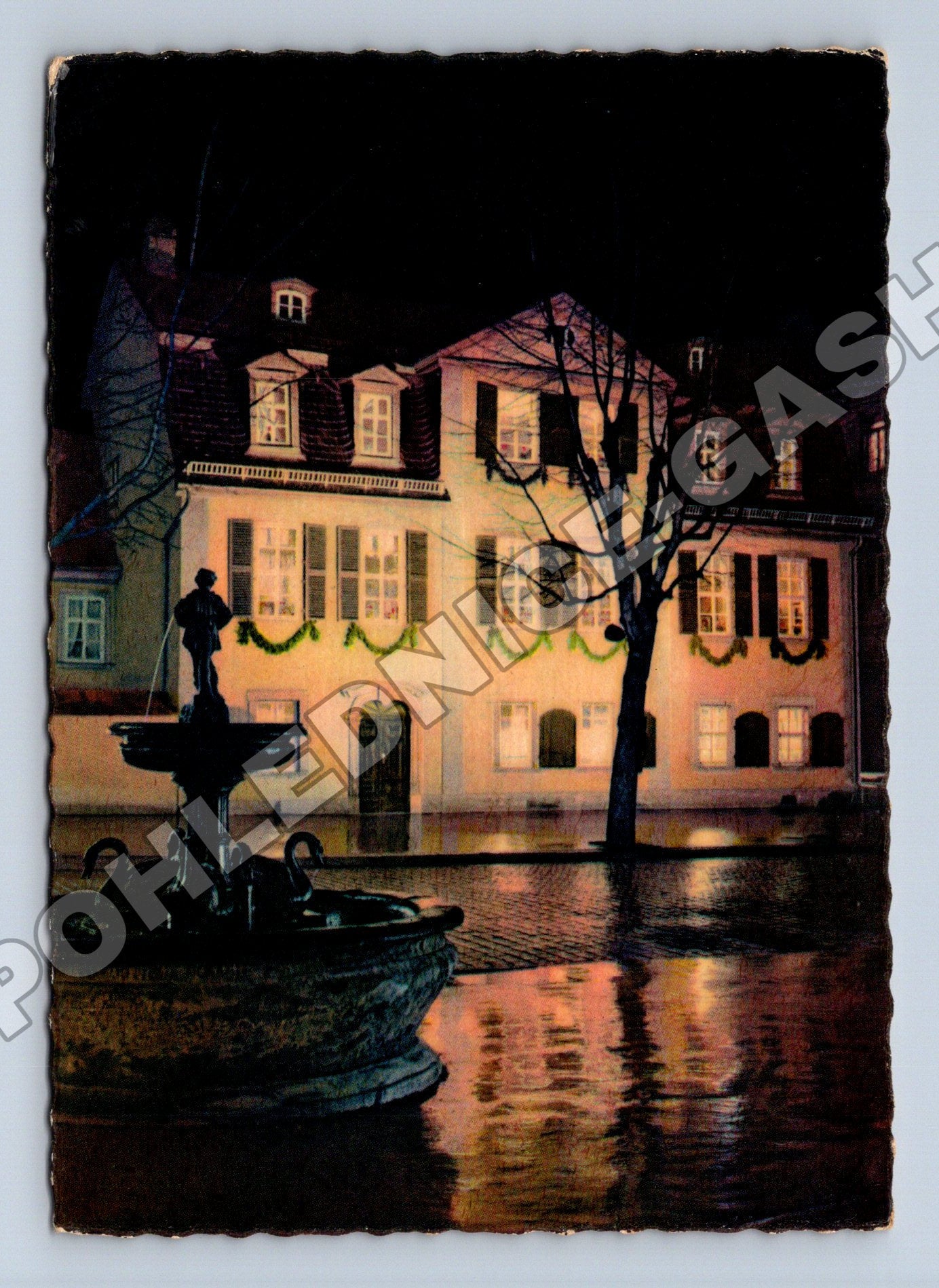 Pohlednice Německo Weimar noční scéna 1965 (M37648)