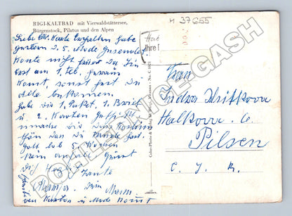 Pohlednice Švýcarsko Rigi-Kaltbad Vierwaldstättersee 1940 (M37655)