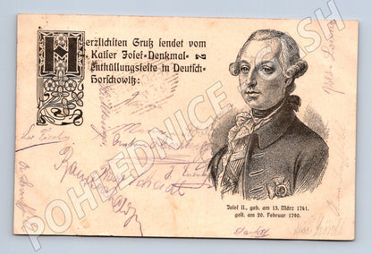 Pohlednice císař Josef II Slovensko (M3766)