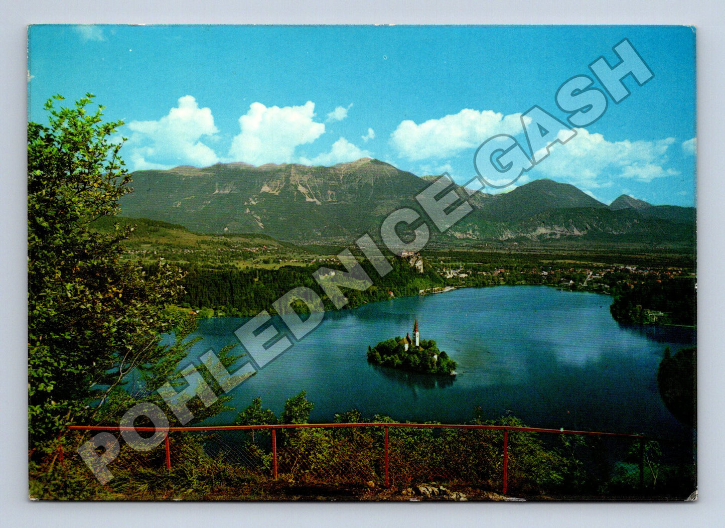 Pohlednice Slovinsko Bled jezero s ostrovem (M37666)