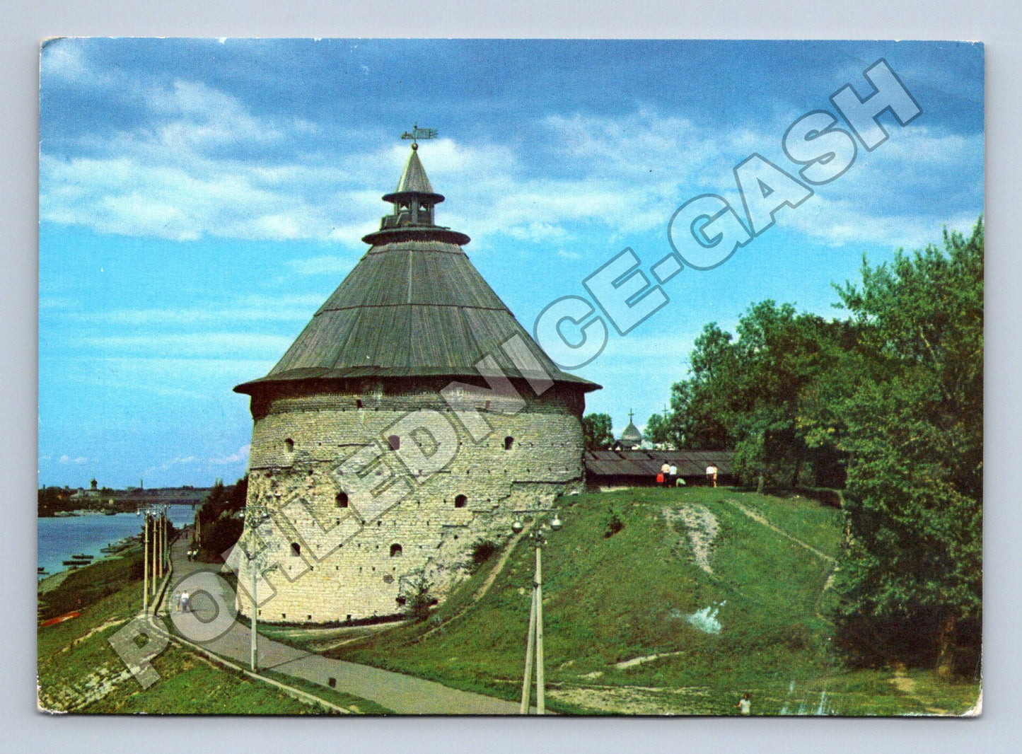 Pohlednice Rusko Pskov Pokrovskaya bašta 1976 (M37676)