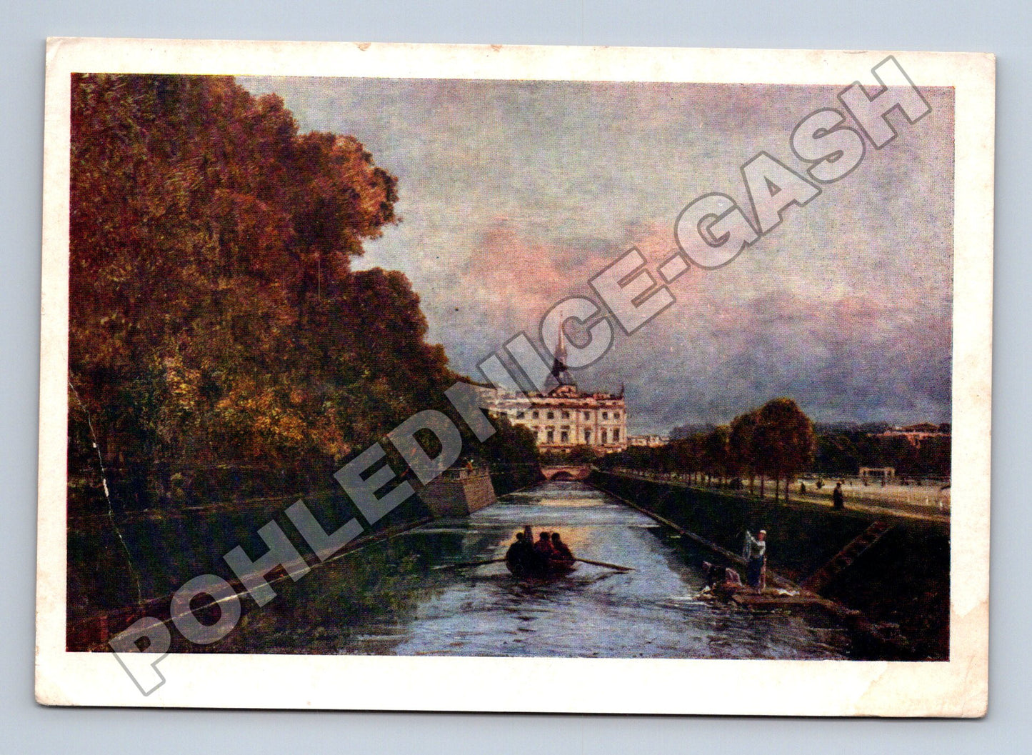 Pohlednice Rusko Petrohrad kanál hrad 1958 (M37694)