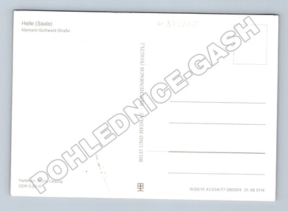 Pohlednice Německo Halle (Saale) Klement-Gottwald-Straße (M37698)