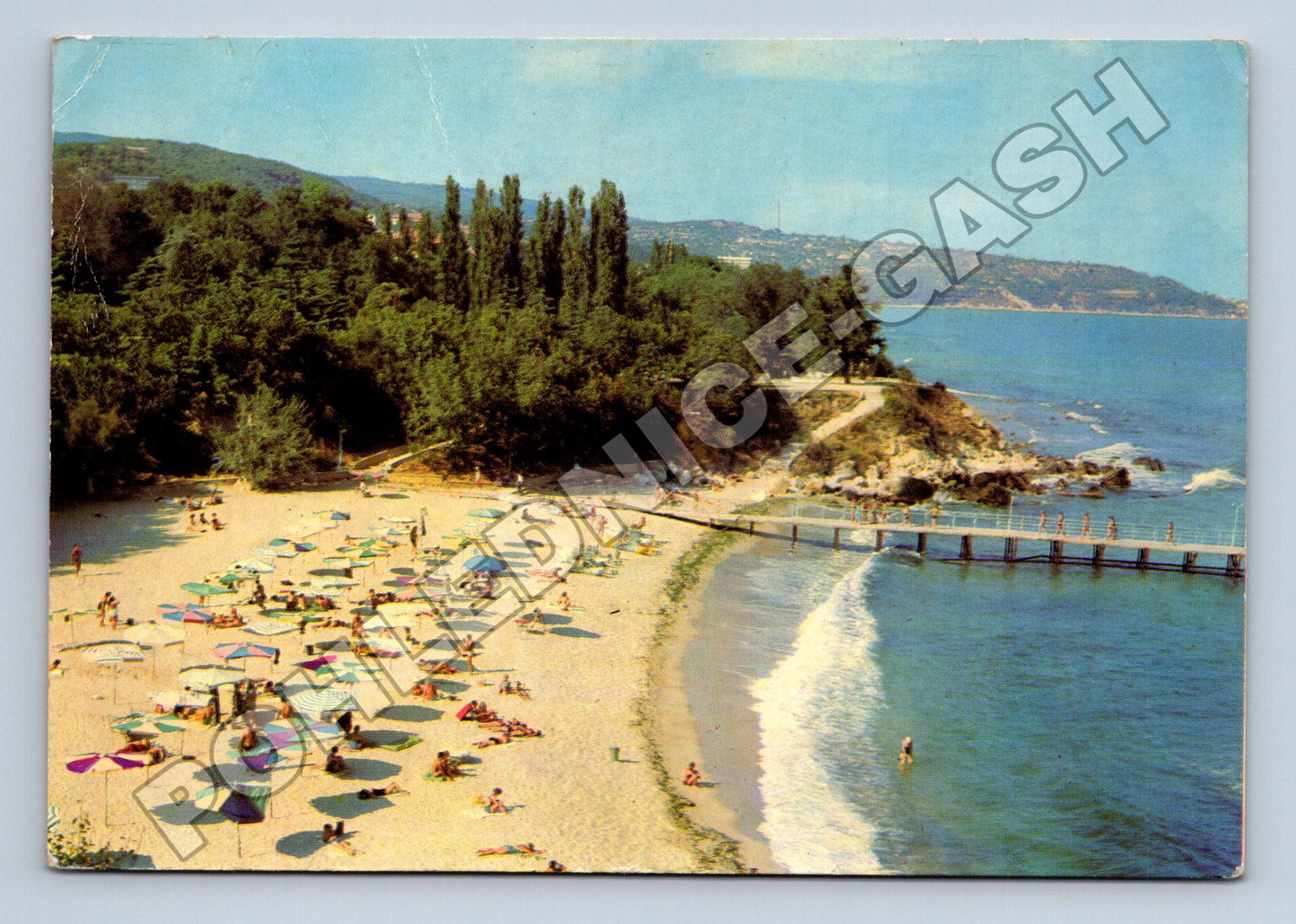 Pohlednice Bulharsko Varna pláž s molem (M37701)