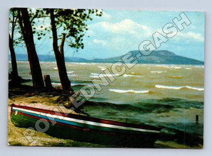 Pohlednice Maďarsko Balaton loď 1970 (M37702)
