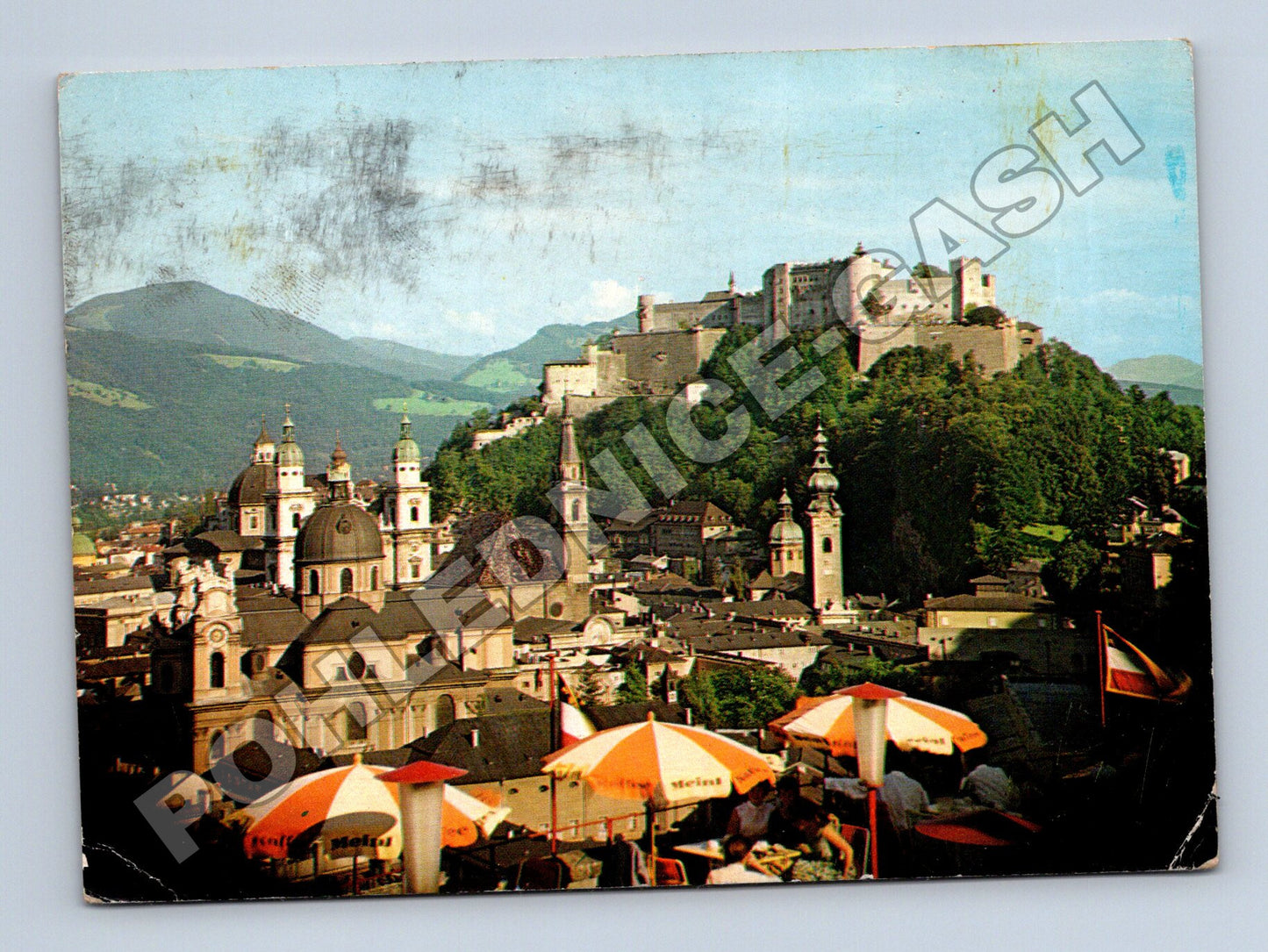 Pohlednice Rakousko Salzburg pohled z Café Winkler 1964 (M37704)