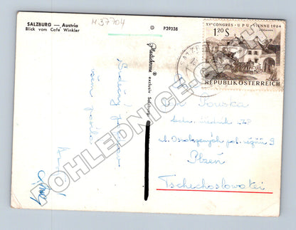 Pohlednice Rakousko Salzburg pohled z Café Winkler 1964 (M37704)