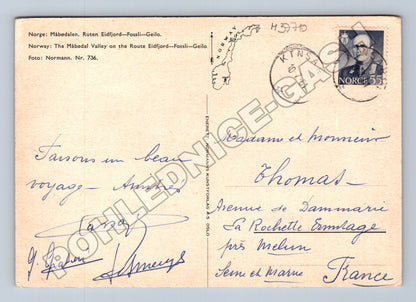 Pohlednice Norsko Måbødalen údolí 1981 (M37710)