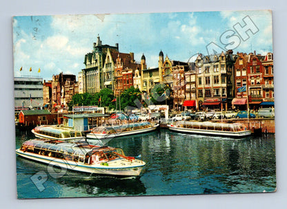 Pohlednice Holandsko Amsterdam Damrak 1971 (M37717)