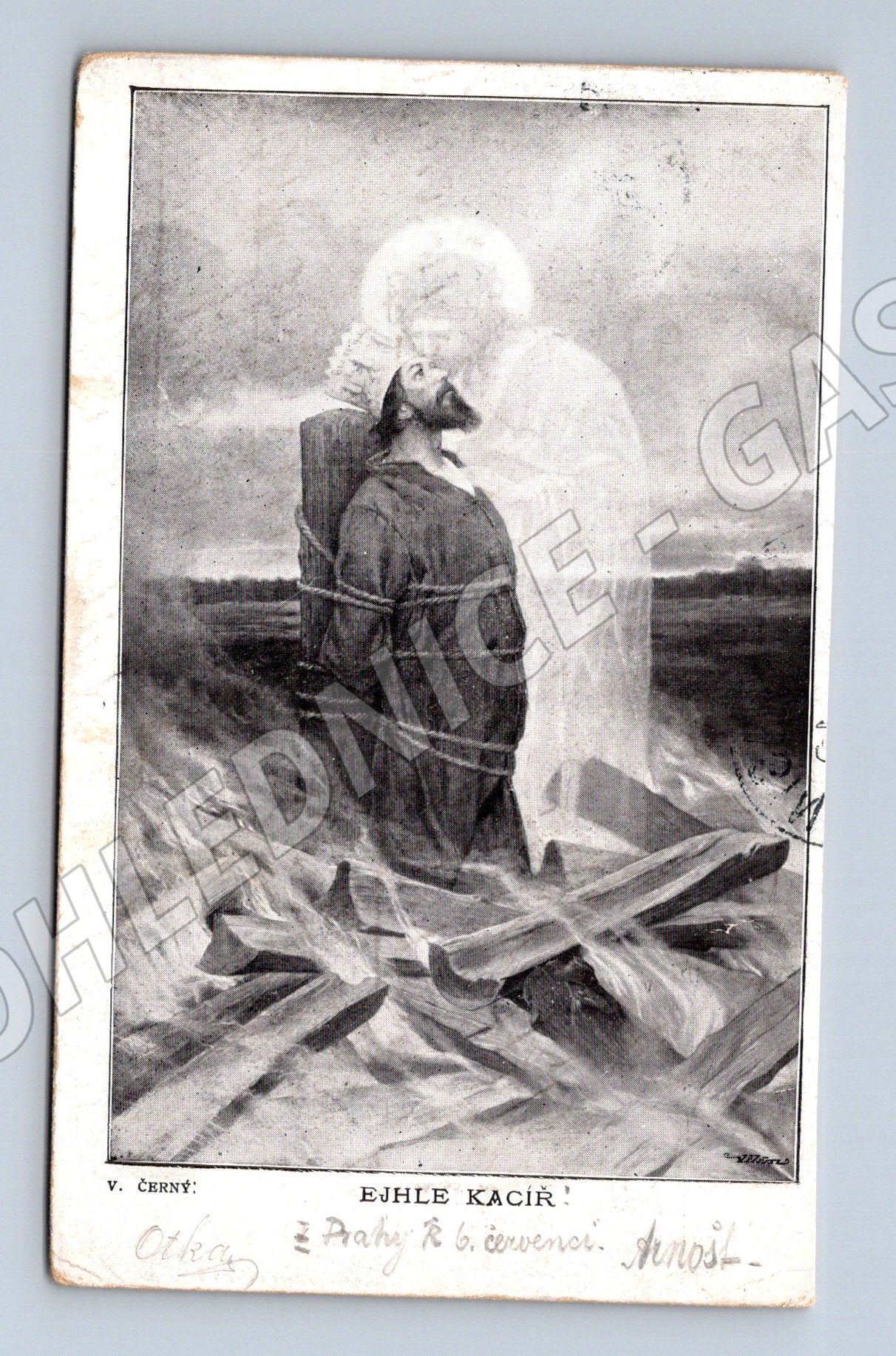 Pohlednice Ejhle kacíř historická (M3772)