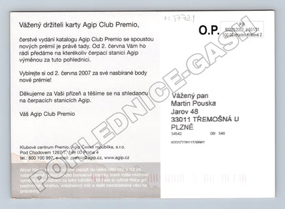 Pohlednice Itálie Agip Club Premio 2007/08 (M37721)