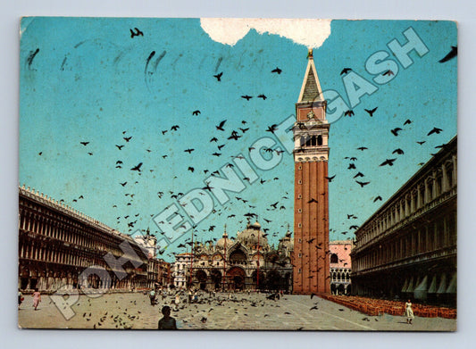 Pohlednice Itálie Benátky Náměstí sv. Marka 1954 (M37725)