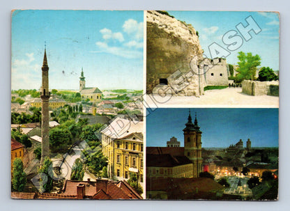 Pohlednice Maďarsko Eger minaret hrad město (M37738)