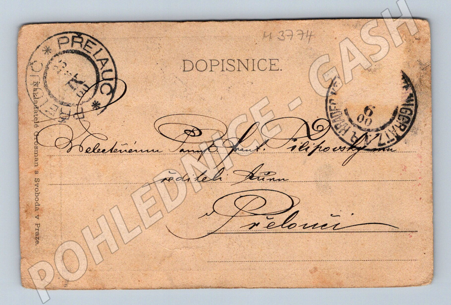 Pohlednice Bejle Kacíř Přelouč (M3774)